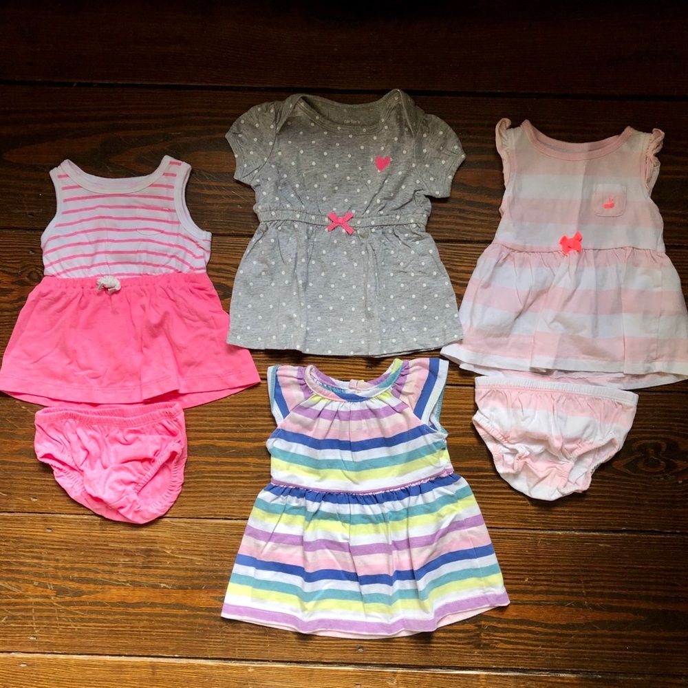 SOLD Baby Girl Dresses, Size 0-3mos